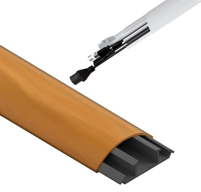 Maskownica Listwa Korytko do Kabli TV LPO 15/50mm 3K Drewno Jasne 2m AKS - obrazek 1