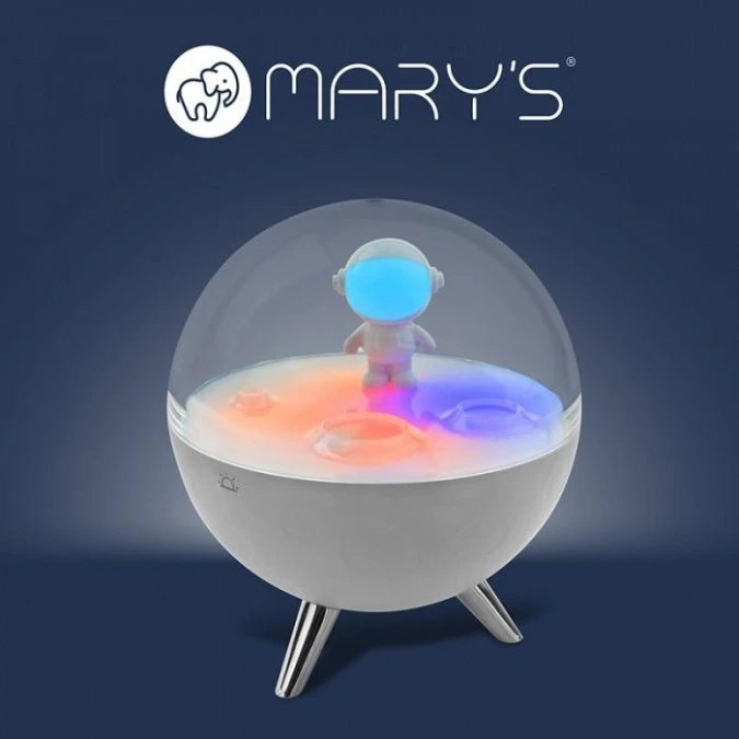 MARYS LAMPKA NOCNA LED RGB KSIĘŻYC BIAŁY