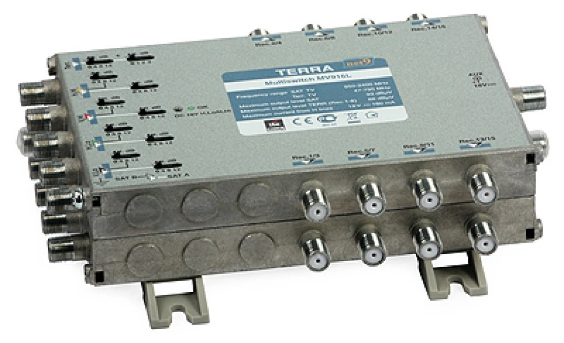 Multiswitch MV‑916L TERRA klasa A, 9‑wejściowy, 16‑wyjściowy z aktywną naziemną ‑ bez zasilacza - obrazek 1