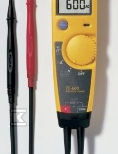 Tester napięcia, przepływu i prądu do 100A, VDE, CAT III 600V, 45-66 Hz T5-600 659612