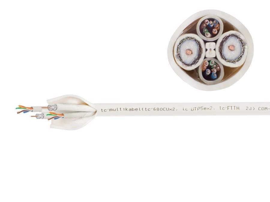Multikabel FO SM 9/125 FTTH 2J + 2x UTP kat.5e + 2x 75Ohm TC6 /350m/ - obrazek 2