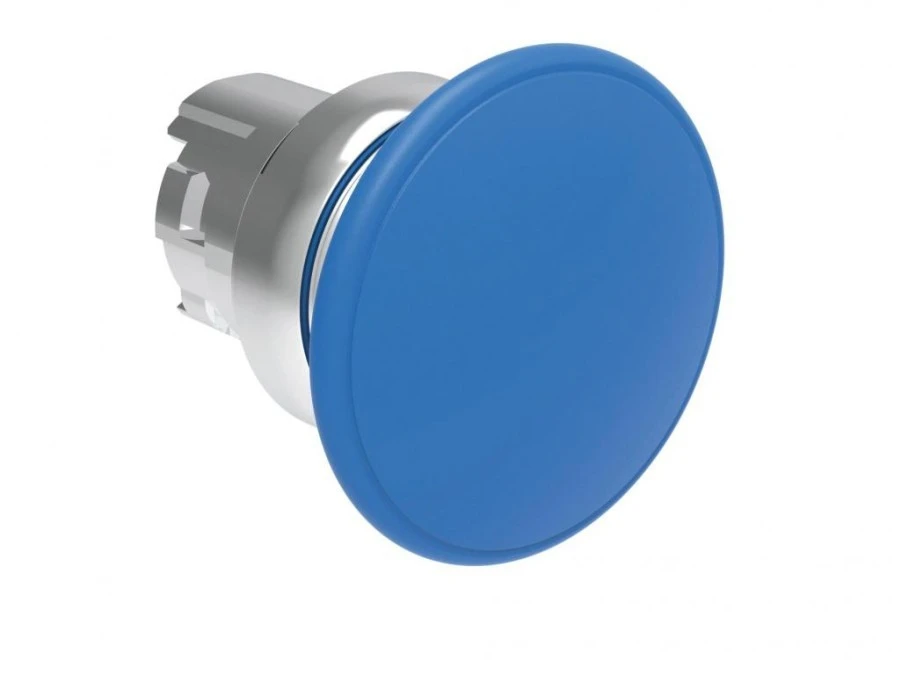 Metalowy przycisk grzybkowy samoczynny powrót fi40mm Niebieski LPSB6146 - obrazek 1