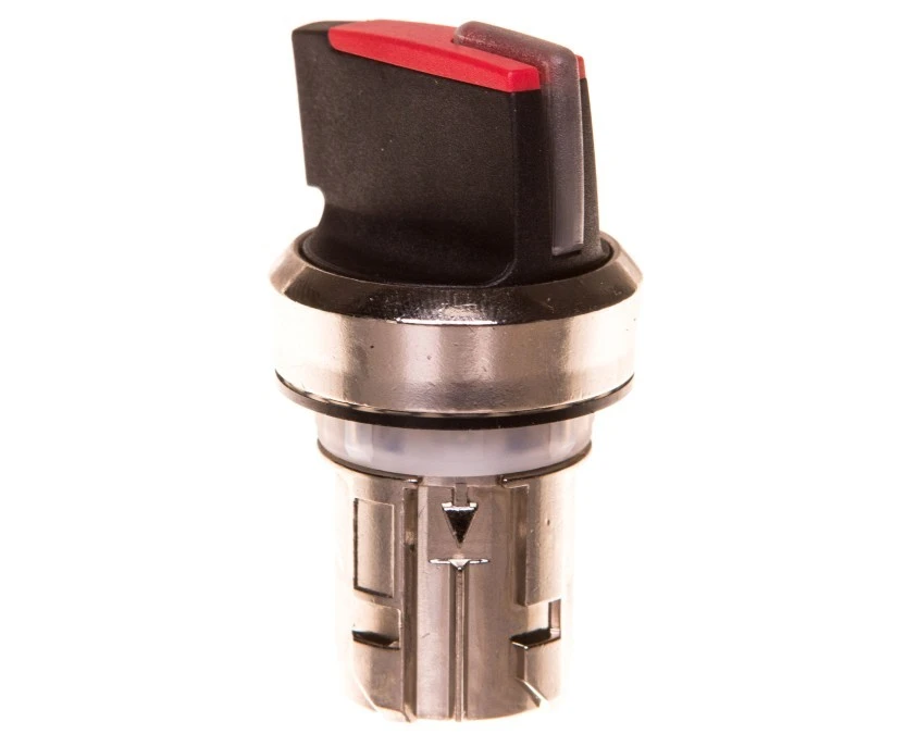 Napęd przełącznika 2 położeniowy O‑I 22mm czerwony z podświetleniem z samopowrotem metal mat IP69k Sirius ACT 3SU1052‑2BC20‑0A - obrazek 1