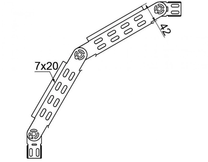 Łuk przegubowy LLJ500H42 146850 - obrazek 2