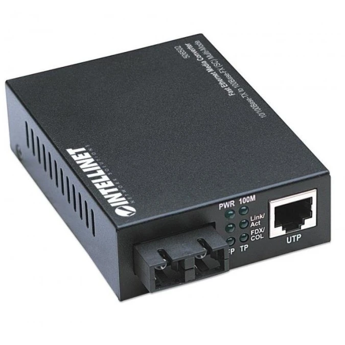 Media Konwerter 10/100Base‑TX RJ45 do 100Base‑FX SC MM 2km 506502 - obrazek 2