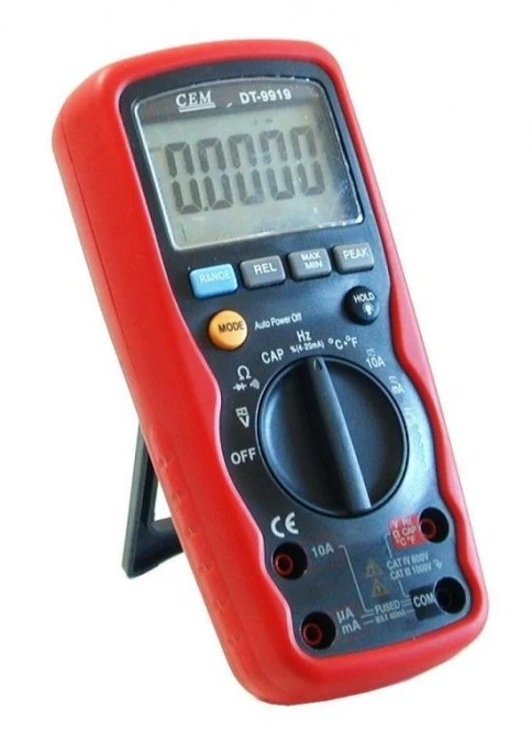 Miernik wielofunkcyjny LCD 4000 True RMS multimetr 1000V AC/DC 10A AC/DC rezystancja pojemność częstotliwość DT‑9919 01864 - obrazek 1
