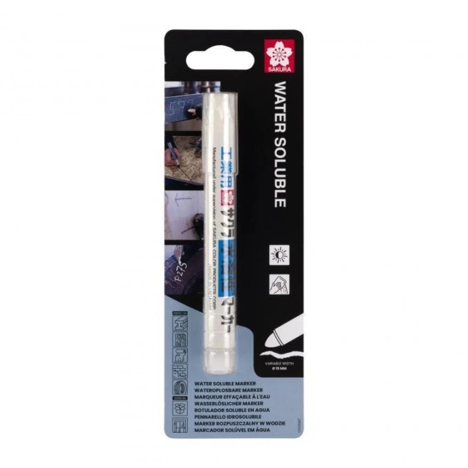 Marker Water Soluble biały, Sakura SKBLWSC1A - obrazek 1