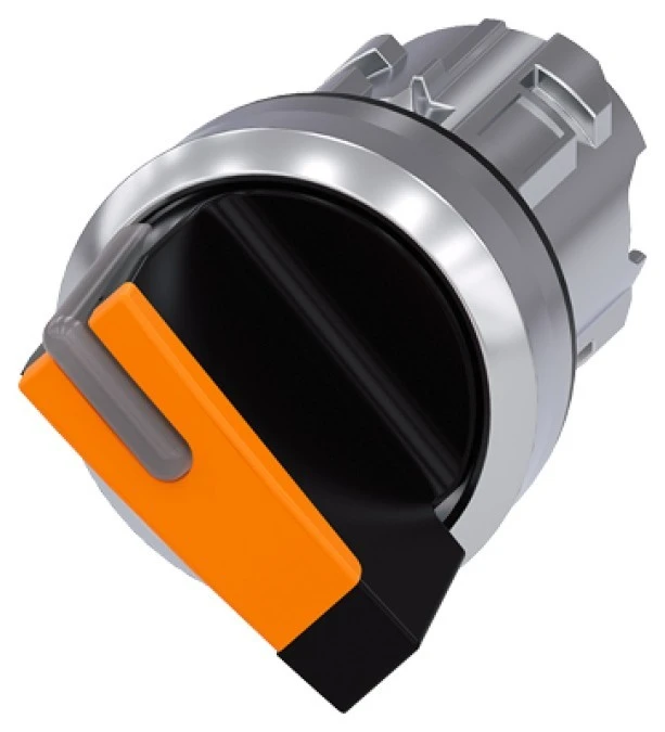 Napęd przełącznika 2 położeniowy O‑I 22mm bursztynowy z podświetleniem bez samopowrotu metal mat IP69k Sirius ACT 3SU1052‑2BF0 - obrazek 3