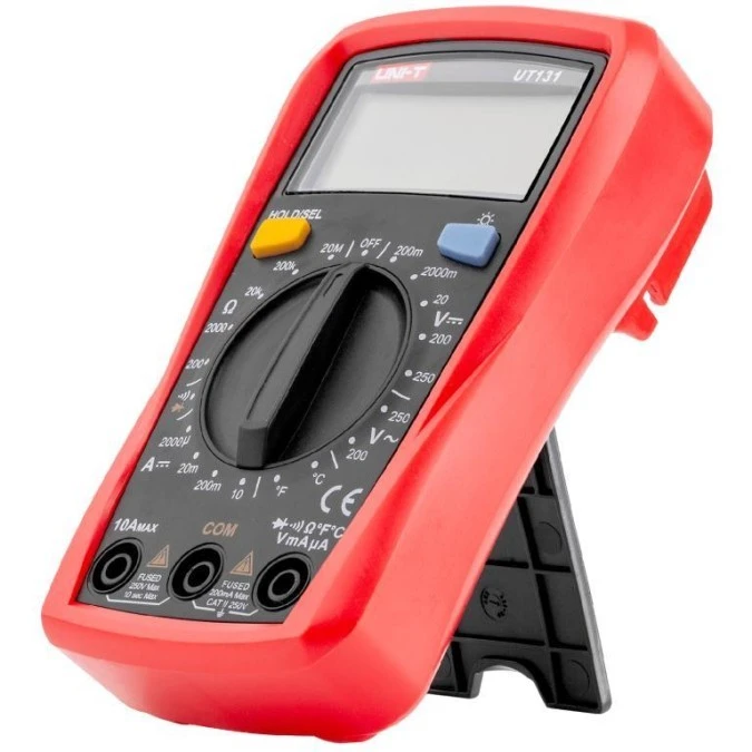 Miernik uniwersalny z pomiarem temperatury multimetr cyfrowy z wyświetlaczem LCD UNI‑T UT131C - obrazek 1