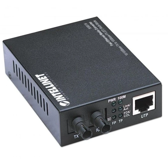 Media Konwerter 10/100Base‑TX RJ45 ‑ 100Base‑FX ST MM 1310nm 506519 - obrazek 2