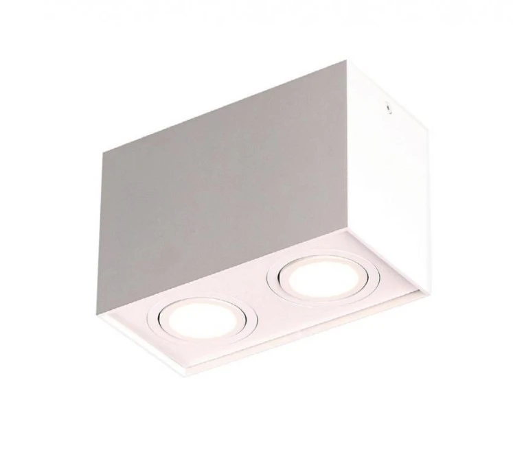 MAXLIGHT C0088 LAMPA SUFITOWA BASIC SQUARE BIAŁA PODWÓJNA - obrazek 3