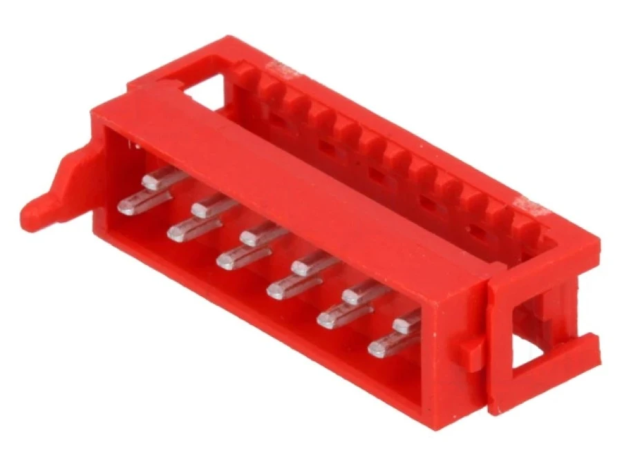 Micro‑MaTch wtyk męskie 12‑PIN IDC na taśmę Układ 2×6 1,27mm 1‑215083‑2