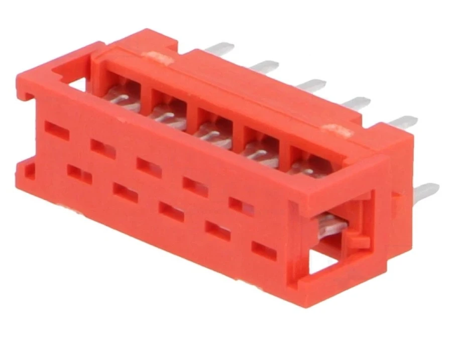Micro‑MaTch przejście 10‑PIN IDC,THT na PCB,na taśmę 1,27mm 8‑215570‑0 - obrazek 1