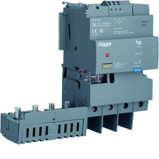 MCCB Blok różnicowo‑prądowy x160 4P 125A, bez regulacji HBA128H - obrazek 1