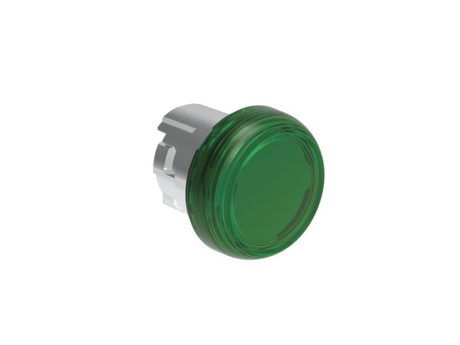 Metalowa głowica lampki 22mm Zielona LPSL3 - obrazek 1