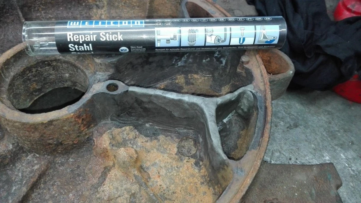 Masa naprawcza do STALI I METALU epoksydowa kit epoksydowy naprawczy 57g Repair Stick Steel - obrazek 3