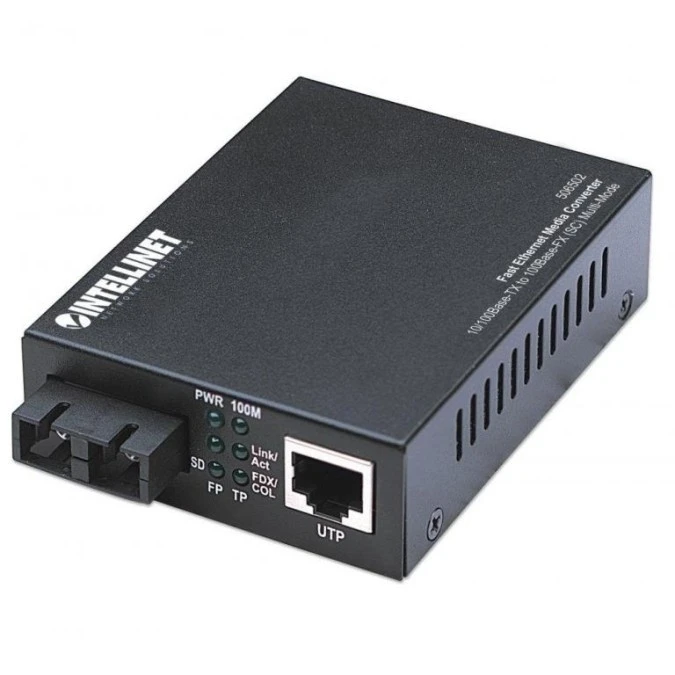 Media Konwerter 10/100Base‑TX RJ45 do 100Base‑FX SC MM 2km 506502
