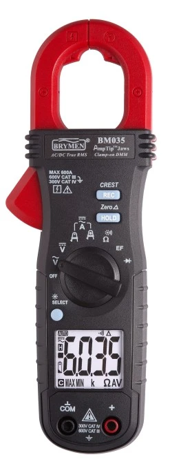 Miernik cęgowy 600A AC/DC TRMS Brymen BM035 - obrazek 1
