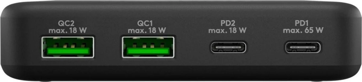 Multiport 4x ładowarka biurkowa (65 W), czarna, 61772 - obrazek 3