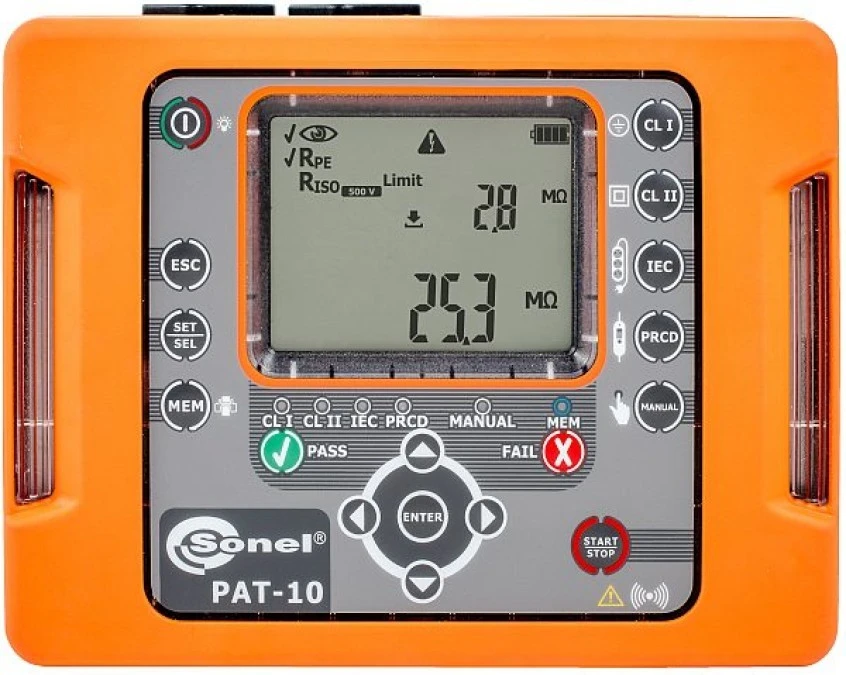 Miernik bezpieczeństwa sprzętu elektrycznego PAT‑10 WMPLPAT10 - obrazek 1