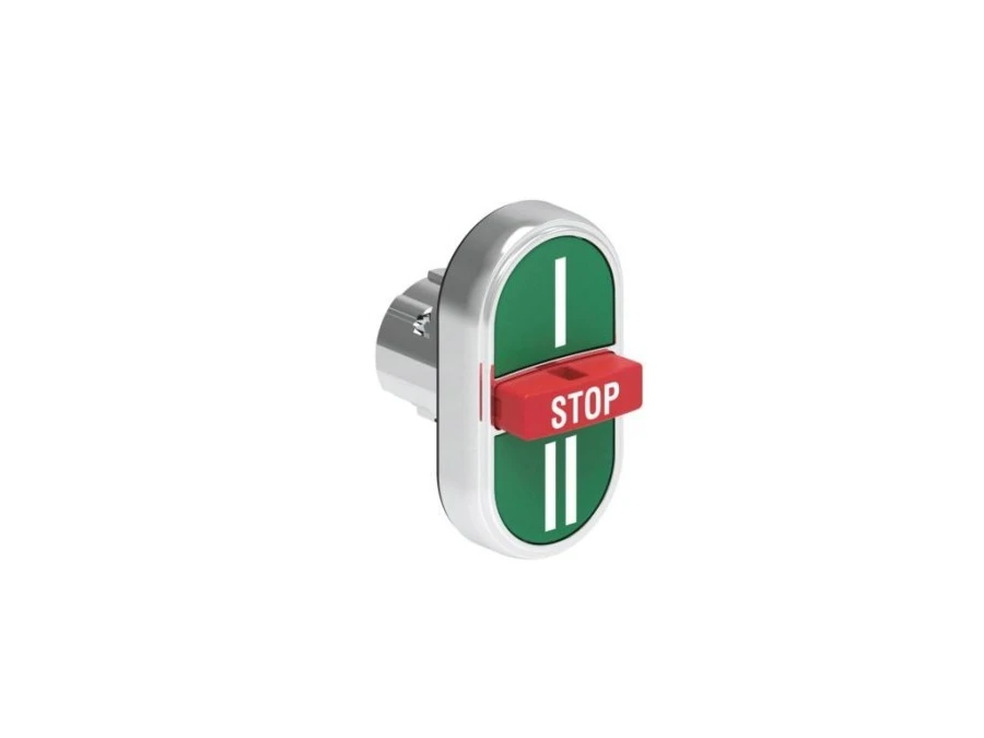 Metalowy przycisk fi22mm 3 klawiszowy samoczynny powrót 2 kryte i 1 wystający I‑STOP‑II LPSB7345 - obrazek 1