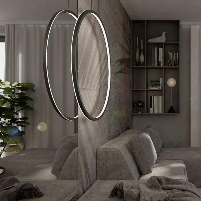 Mała lampa wisząca Mirror S czarna do nowoczesnej łazienki IP44 LP‑999/1P S BK CCT Light Prestige - obrazek 2