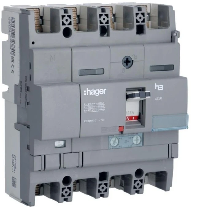 MCCB Wyłącznik mocy x250 4P N50 40kA 125A TM HNB127H - obrazek 1