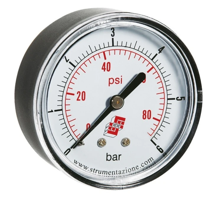 Manometr aksjalny 0‑4 bar, G 1/8, 40 mm - obrazek 1