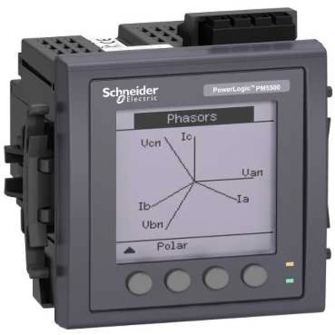 Miernik parametrów sieci (U, I, P, Q, f, PF, E) 5/1A przekładnik 100‑415V AC Ethernet Modbus MID tablicowy 96x96mm METSEPM5561 - obrazek 3