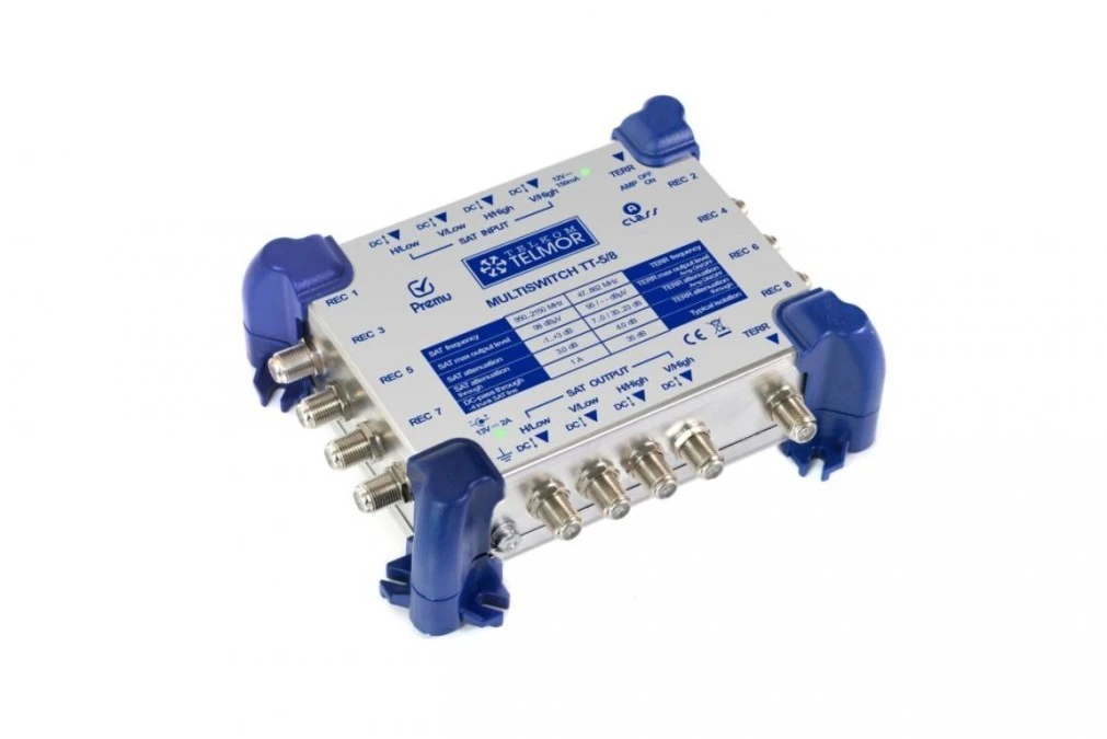 Multiswitch kaskadowy Telkom‑Telmor TT‑5/8 PREMU (bez zasilacza!)