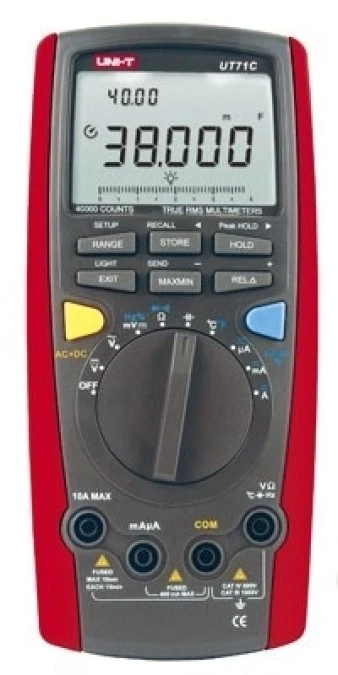 Miernik uniwersalny wielofunkcyjny cyfrowy z USB Uni‑T UT‑71C - obrazek 1