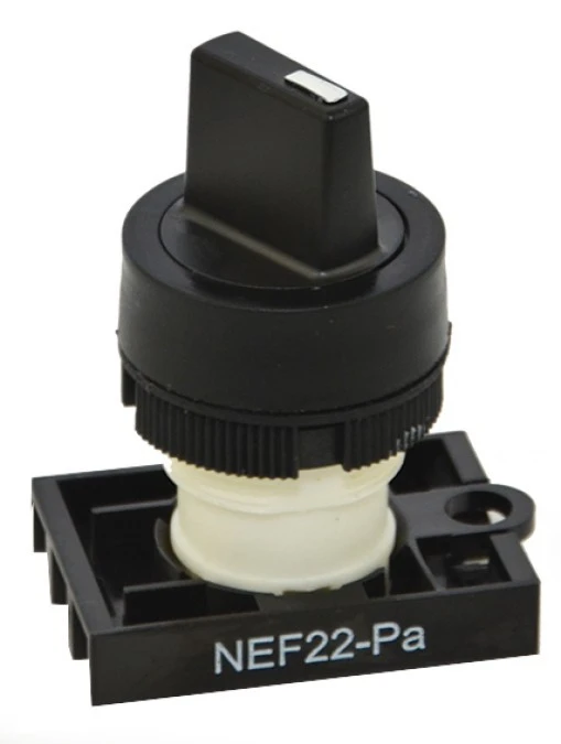 Napęd przycisku 22mm czarny pokrętny 0‑1 W0‑N‑NEF22‑PA S - obrazek 3