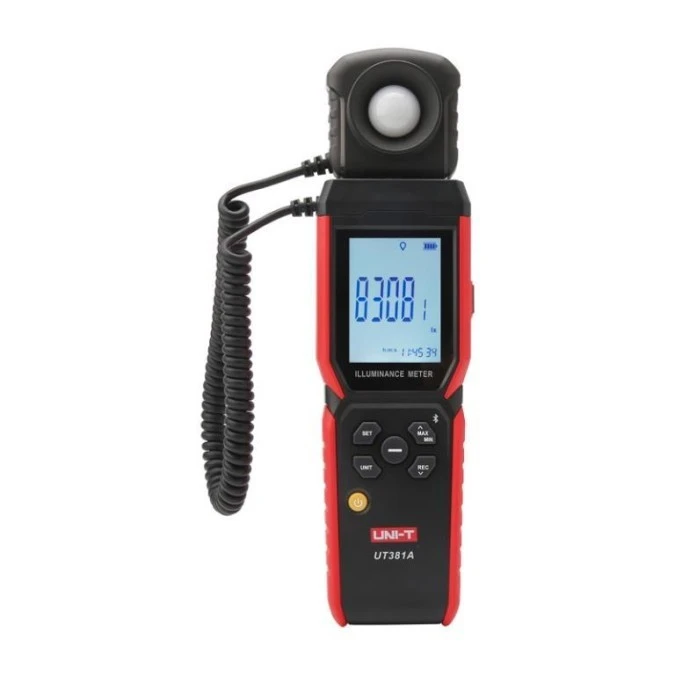 Miernik światła luksomierz z funkcją korekcji barw Uni‑T UT‑381A z Bluetooth - obrazek 1