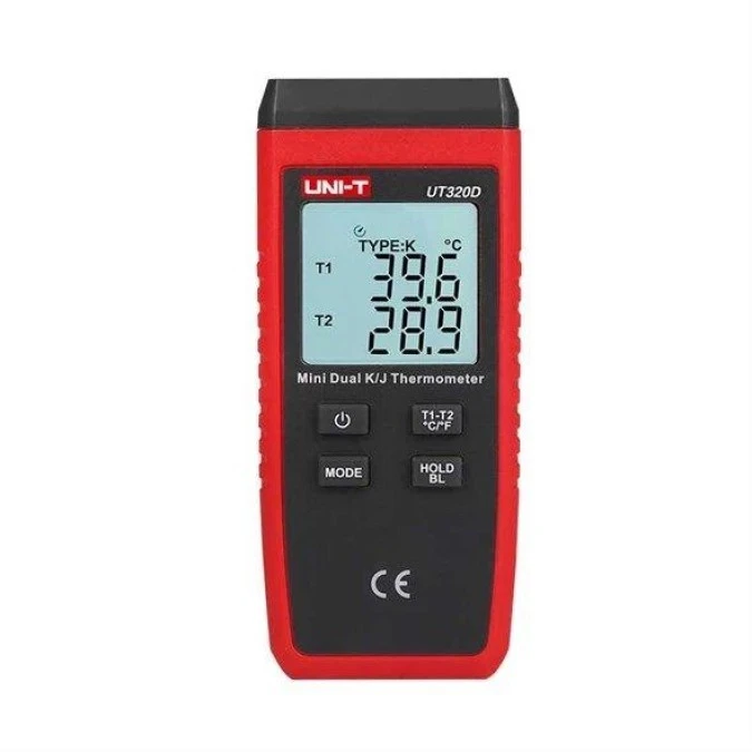 Miernik temperatury dwukanałowy UT320D Uni‑T - obrazek 1