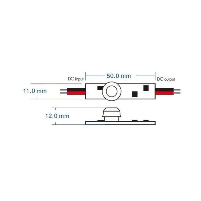 Mikro wyłącznik LED do profili aluminiowych Skydance ‑ 12‑24V DC 4A ‑ z czujnikem PIR ‑ E1‑R - obrazek 2