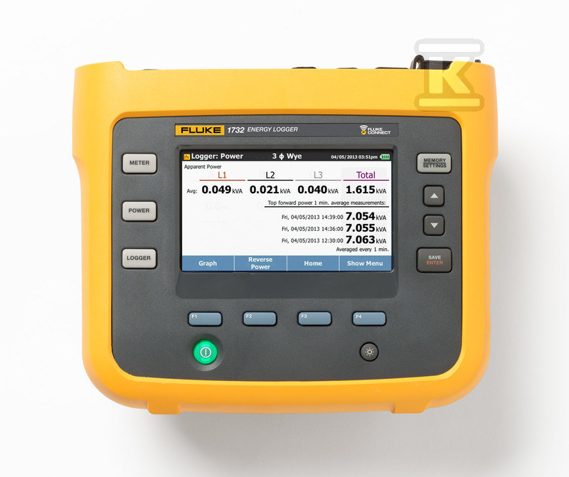 Rejestrator energii Fluke 1732, wersja UE i US (z sondami prądowymi) 4706548 - obrazek 1