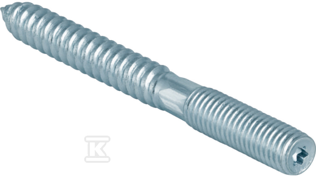 Wkręt gwintowany M10 L=10cm do drewna, stalowy ocynkowany (kanalizacja HDPE) 362.833.00.1 - obrazek 1