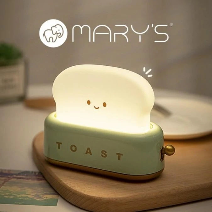 MARYS LAMPKA NOCNA LED TOSTER ZIELONY - obrazek 1