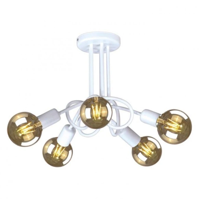 Metalowy żyrandol do nowoczesnego salonu biały z serii DEZE K‑3611 Kaja Lighting