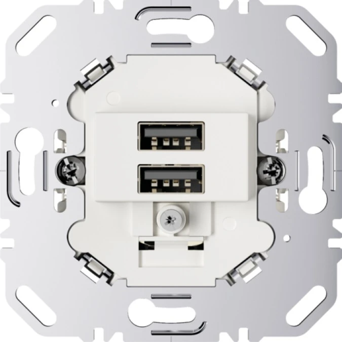 Mechanizm gniazda USB ładowania 3A 230V biały mat one.platform 260209