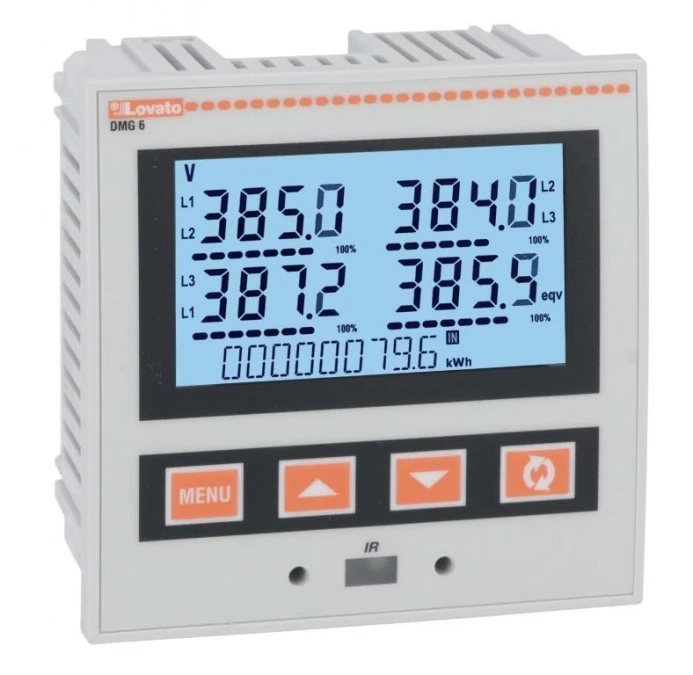 Miernik parametrów sieci elektrycznej, cyfrowy, tablicowy LCD DMG600 - obrazek 2