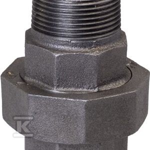Śrubunek dwuzłączka prosta nakrętno-wkrętna stożkowa 5/4″ czarny U12, NR 60, NR 341 341-7S Śrubunek dwuzłączka prosta nakrętno-wkrętna stożkowa 5/4″ czarny U12, NR 60, NR 341 341-7S
