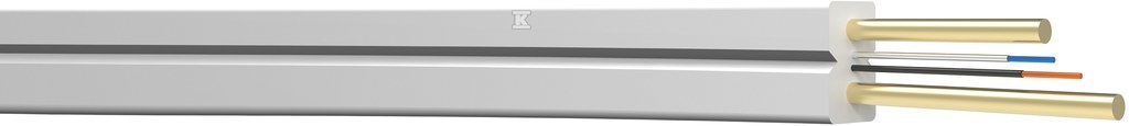 Kabel światłowodowy tcFTTH-4J SM 9/125 G.657A1, FRP, LSZH, biały (1km) 8678 - obrazek 1