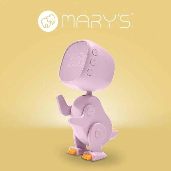 MARYS budzik Robo Dino różowy MW61057
