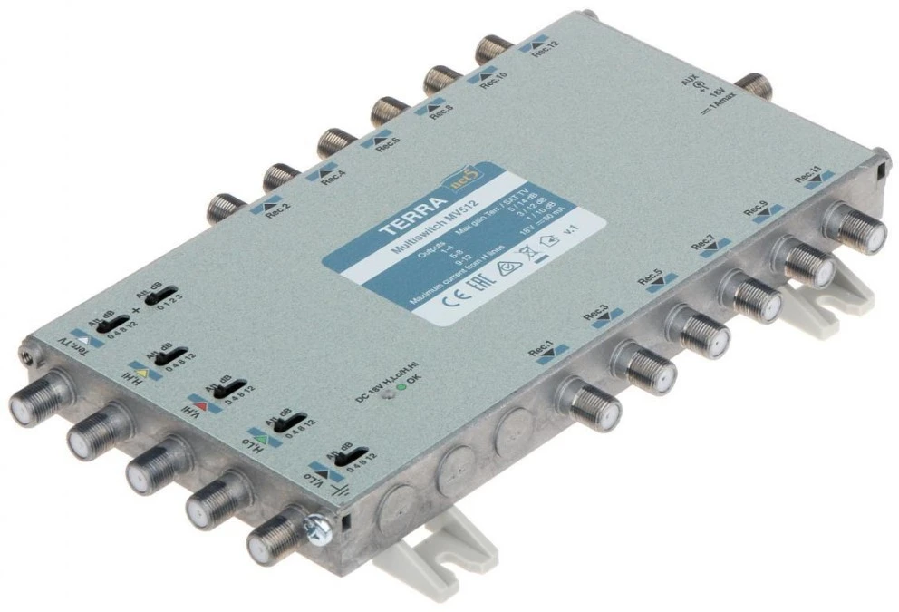Multiswitch MV‑512 5 wejść / 12 wyjść TERRA - obrazek 1