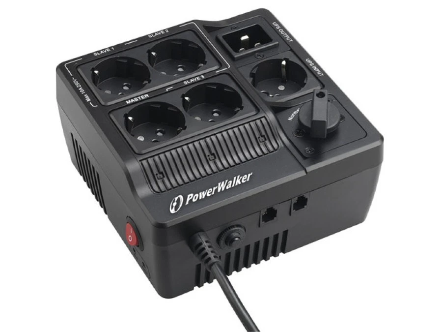 MAINTENANCE BYPASS SWITCH DESKTOP DLA UPS POWERWALKER DO 3000VA, 5X IEC C13, 1X IEC C19 - obrazek 1