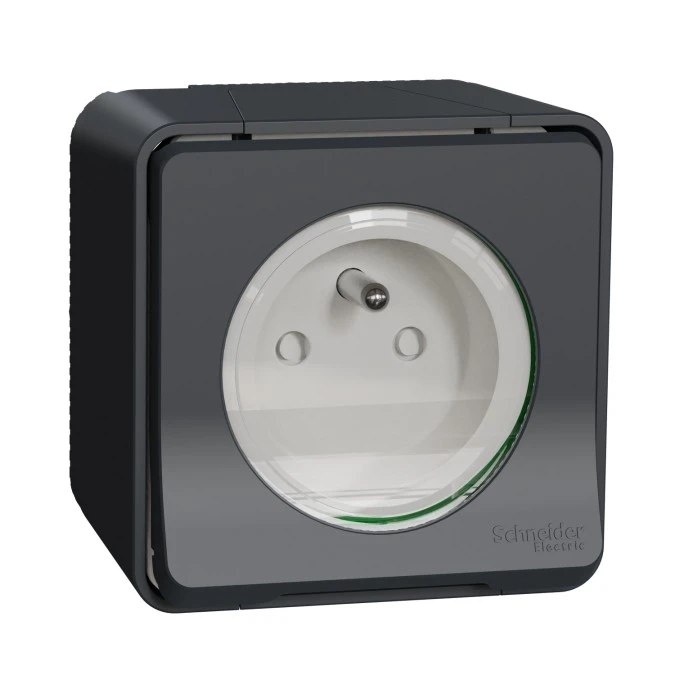 Mureva Styl Gniazdo 2P+PE antracytowe MUR35031
