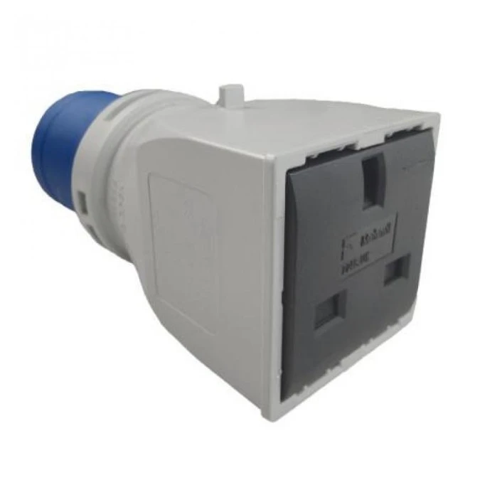 Marlanvil Adapter kempingowy wtyczka CEE 16A na 13A 250V gniazdo brytyjski standard przejściówka IP20 4654 6.8216.UK - obrazek 2