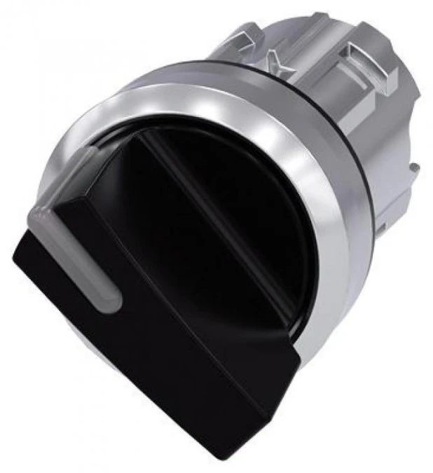 Napęd przełącznika 2 położeniowy OI 22mm czarny możliwe podświetlenie z samopowrotem metal IP69k Sirius ACT 3SU1052‑2BC10‑0AA0 - obrazek 1