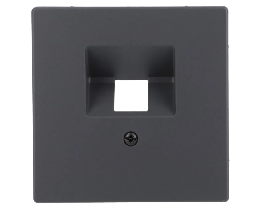 Merten System D Plakietka gniazda komputerowego 2xRJ45 antracyt MTN4522‑6034 - obrazek 1